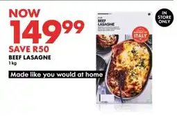 Woolworths Beef Lasagne offer