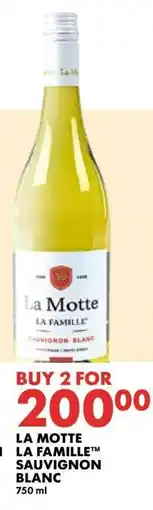 Woolworths LA MOTTE LA FAMILLE SAUVIGNON BLANC offer