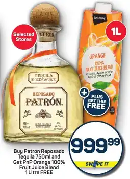 Pick n Pay Liquor Patron Reposado Tequila offer