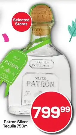Pick n Pay Liquor Patron Silver Tequila offer
