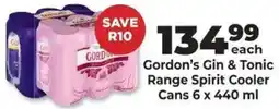Diamond Discount Liquor Gordon's Gin & Tonic Range Spirit Cooler Cans offer