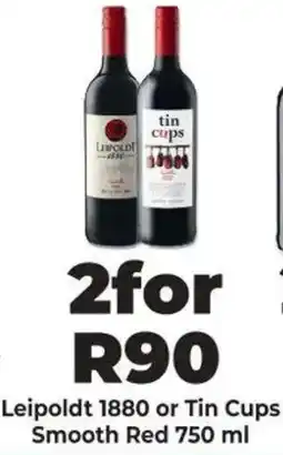 Diamond Discount Liquor Leipoldt 1880 or Tin Cups Smooth Red offer
