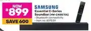 Game Samsung Essential C-Series Soundbar HW-C400/XA offer