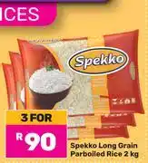 Game Spekko Long Grain Parboiled Rice-For 3 x 2Kg offer