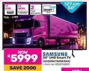 Game Samsung 50 UHD Smart TV UA50DU7000KXXA offer