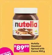 Game Nutella Hazelnut Spread With Cocoa-350g Each offer