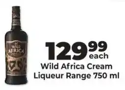 Diamond Discount Liquor Wild Africa Cream Liqueur Range offer