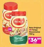 Game Nola Original Or Tangy Mayonnaise-750g Each offer