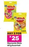 Game Maynards Minis Assorted-For 2 x 60g offer