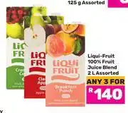 Game Liqui Fruit 100% Fruit Juice Blend Assorted-For 3 x 2L offer
