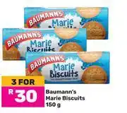 Game Baumann's Marie Biscuits-For 3 x 150g offer
