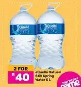 Game aQuelle Natural Still Spring Water-For 2 x 5L offer
