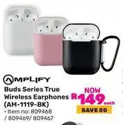 Game Amplify Buds Series True Wireless Earphones AM-1119-BK-Each offer