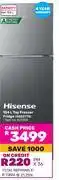 Game Hisense 154L Top Freezer Fridge H225TTS offer