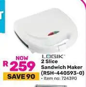 Game Logik 2 Slice Sandwich Maker RSH-440593-0 offer