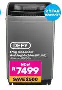 Game Defy 17Kg Top Loader Washing Machine DTL153 offer