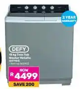 Game Defy 15Kg Twin Tub Washer Metallic DTT151 offer