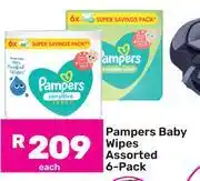 Game Pampers Baby Wipes Assorted 6 Pack-Each offer