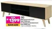 Game HK Ohio Entertainment Unit 1750mm Or Malone Entertainment Unit 1800mm offer