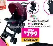 Game Little One Vito Stroller Black Or Burgundy-Each offer