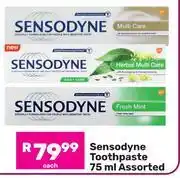Game Sensodyne Toothpaste Assorted-75ml Each offer