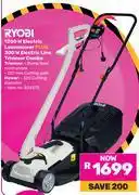 Game Ryobi 1200W Electric Lawnmower Plus 300W Electric Line Trimmer Combo offer