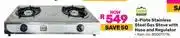 Game Campmaster 2 Plate Stainless Steel Gas Stove With Hose & Regulator offer