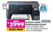 Game Epson Eco Tank L3252 Multifunction Printer offer