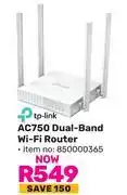 Game TP-Link AC750 Dual Band WiFi Router offer