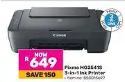 Game Canon Pixma MG2541S 3 In 1 Ink Printer offer