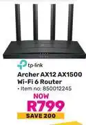 Game TP-Link Archer AX12 AX1500 WiFi 6 Router offer