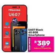 Game Hisense U607 Black 4G 8GB Smartphone-Each offer