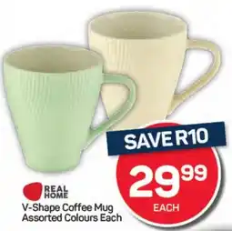 Pick n Pay Hypermarket Real Home V-Shape Coffee Mug Assorted Colours Each offer