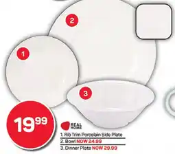 Pick n Pay Hypermarket Real Home Rib Trim Porcelain Side Plate offer
