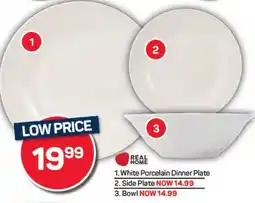 Pick n Pay Hypermarket Real Home White Porcelain Dinner Plate offer