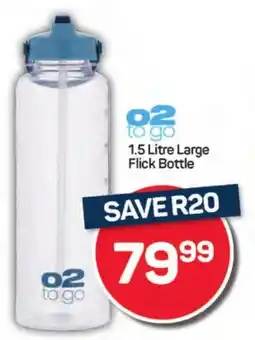 Pick n Pay Hypermarket O2 to go Large Flick Bottle offer