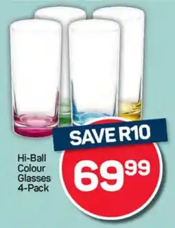 Pick n Pay Hypermarket Hi-Ball Colour Glasses offer