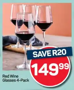 Pick n Pay Hypermarket Red Wine Glasses offer