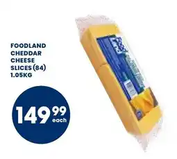 Econo Foods Foodland cheddar cheese slices offer