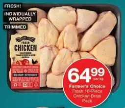 Checkers Farmer's Choice Fresh Chicken Braai Pack offer
