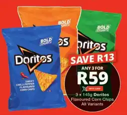 Checkers Doritos Flavoured Corn Chips All Variants offer