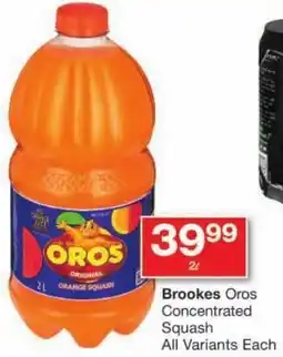 Checkers Brookes Oros Concentrated Squash All Variants Each offer