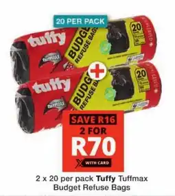 Checkers Tuffy Tuffmax Budget Refuse Bags offer