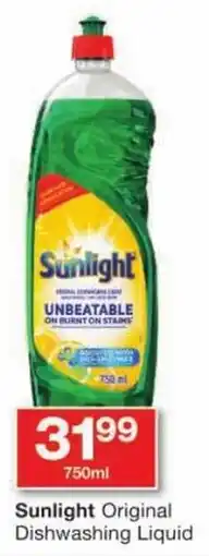 Checkers Sunlight Original Dishwashing Liquid offer
