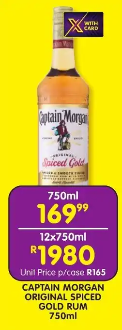 Shoprite Liquor Captain morgan original spiced gold rum offer