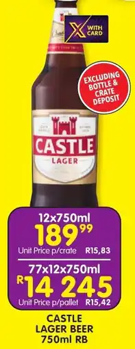 Shoprite Liquor Castle lager beer rb offer