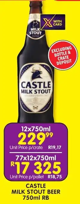 Shoprite Liquor Castle milk stout beer rb offer