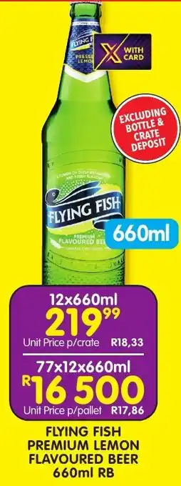 Shoprite Liquor Flying fish premium lemon flavoured beer rb offer