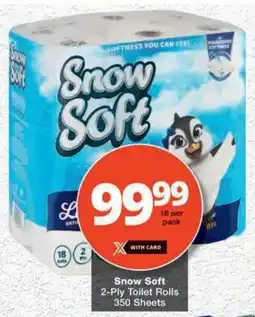 MediRite Snow Soft 2-Ply Toilet Rolls 350 Sheets offer