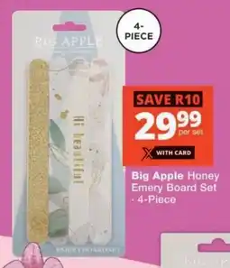 MediRite Big Apple Honey Emery Board Set offer